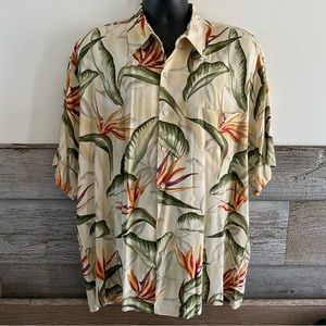 Tori Richards Made in USA Hawaiian button down shirt size XL (J1)
